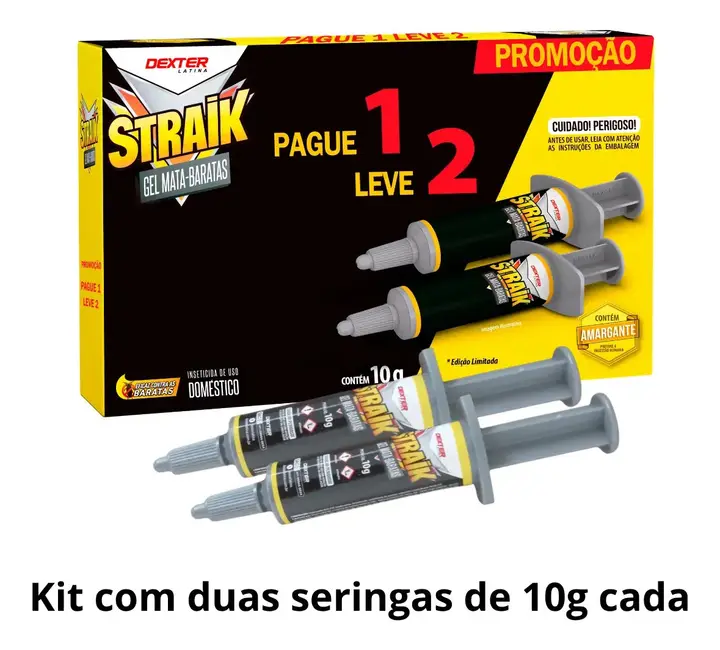 Straik Gel Mata Baratas Seringa 10g Kit Pague 1 Leve 2