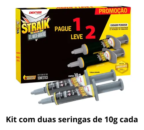 Straik Gel Mata Baratas Seringa 10g Kit Pague 1 Leve 2