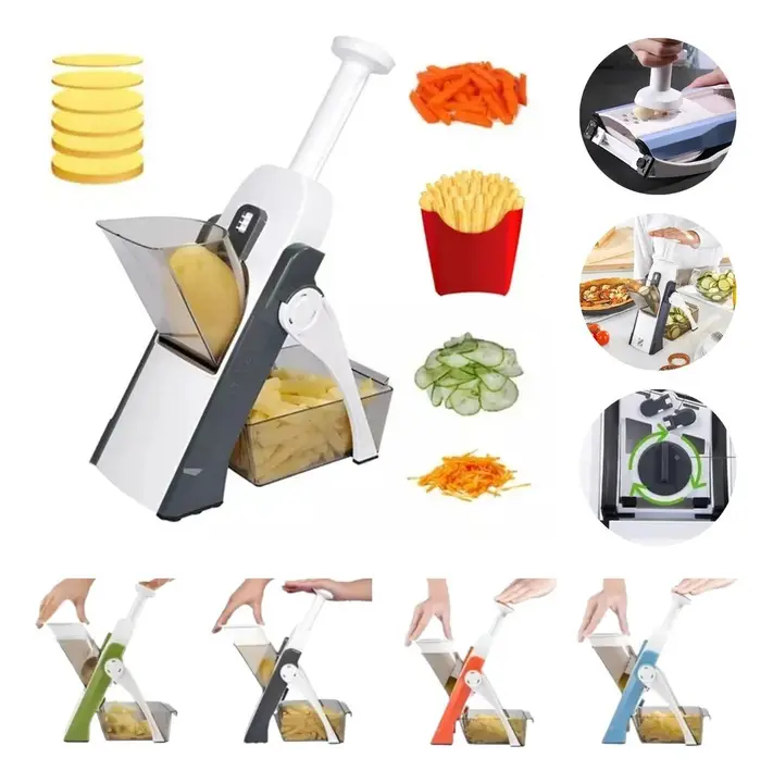 Cortador Multifuncional 5 Funções Fatiador Legumes Mandoline