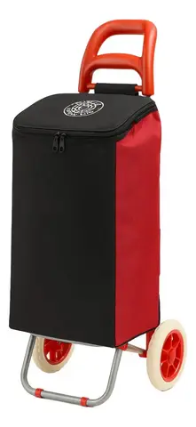 Bolsa Refil Para Carrinho De Feira Dobrável, Nylon Reforça Cor Vermelho
