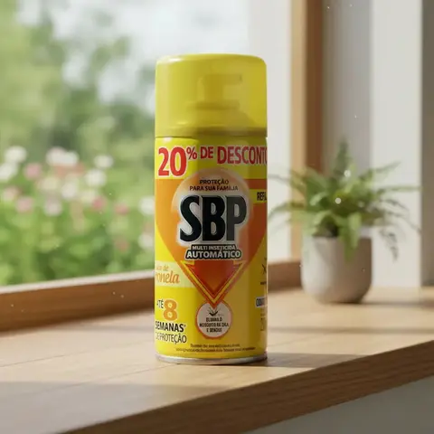 Multi-Inseticida Automático Óleo de Citronela SBP Frasco 250ml Refil Grátis 20% de Desconto
