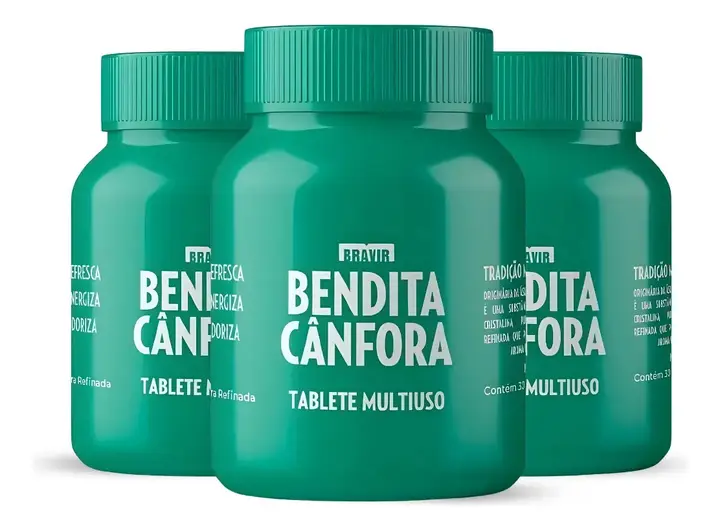 Bendita Cânfora Pastilha 30 uni Kit C/ 3