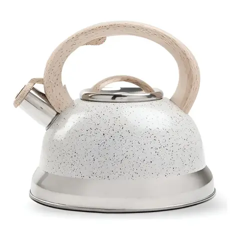 Chaleira Bule Alumínio C/ Apito Roma Vanilla Brinox 2,7 L