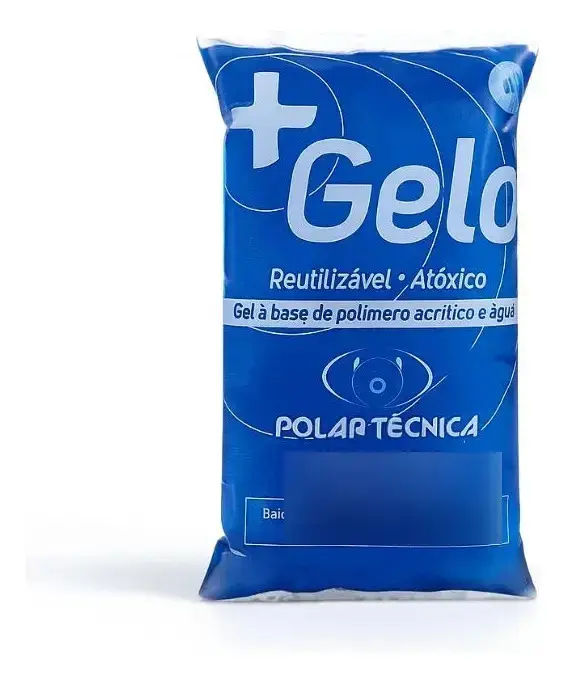 Kit 50 Gelo Gel Artificial Reutilizável Flexível 15g Azul