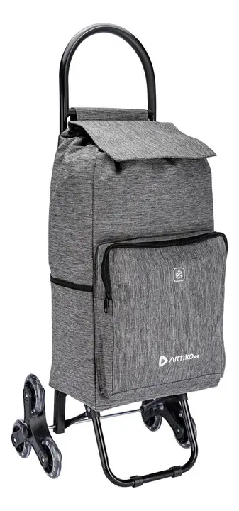 Carrinho Compras Feira Térmico Artiko Go Sobe Escada 40kg Cor Cinza