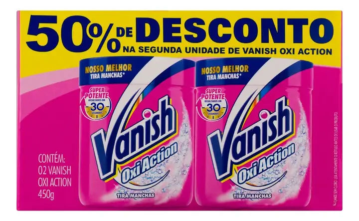 Tira Manchas Em Pó Vanish Oxi Action para Roupas Coloridas 400g