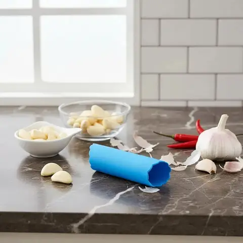 Descascador Alho Magico Silicone Prático Sem Odor Nas Mãos