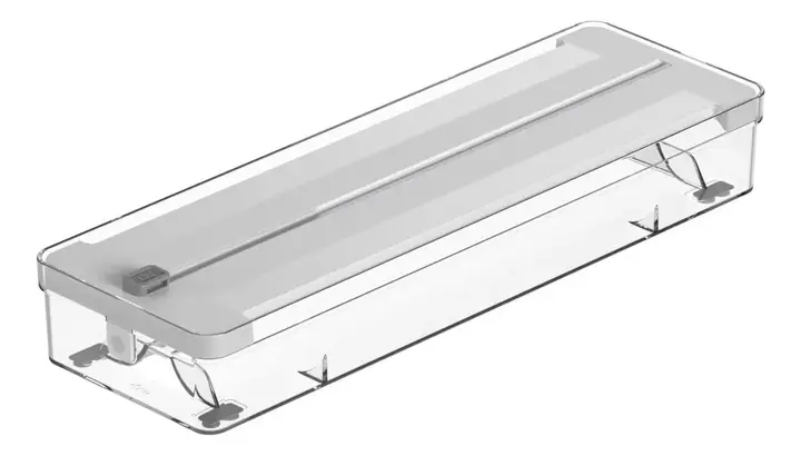 Organizador E Cortador De Rolos Duplo Ou Linha Clear Cor Branco