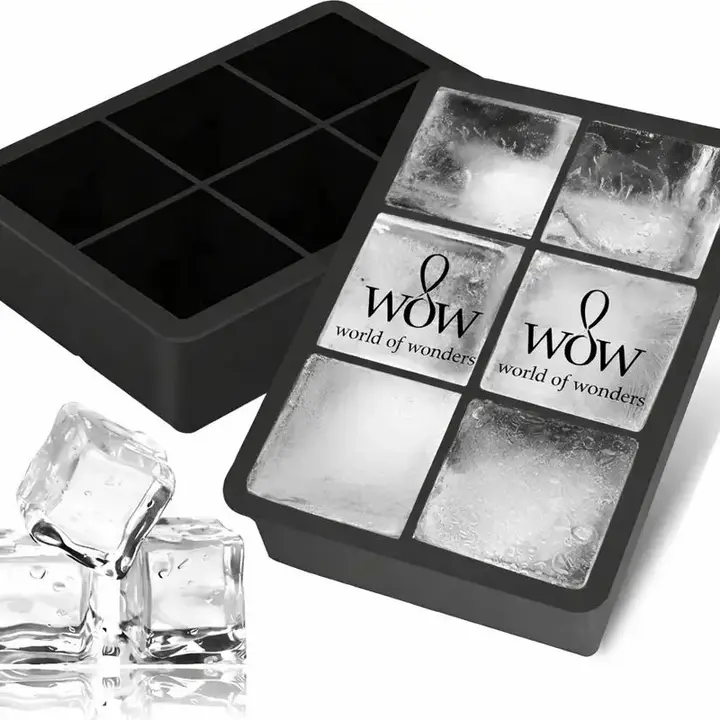 Forma De Silicone Gelo Cubo Grande Cubos Drink Whisky Wow World Of Wonders