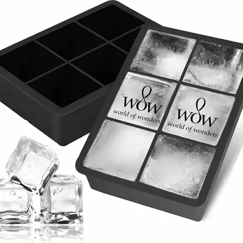 Forma De Silicone Gelo Cubo Grande Cubos Drink Whisky Wow World Of Wonders