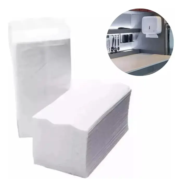 Kit 4000 Papel Toalha Interfolha Branco Puro Mandu Plast
