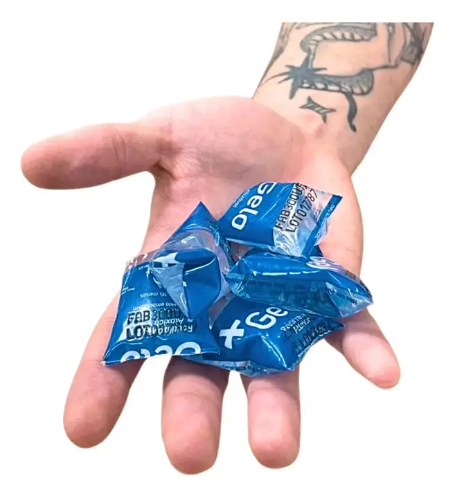 Gelo Gel 15g Artificial Flexível +gelo - Kit Com 50 Un
