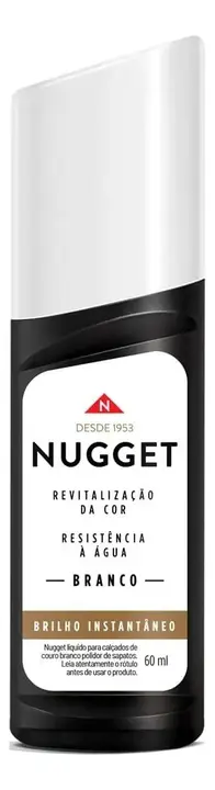 Polidor de Sapato Líquido Branco Nugget Frasco 60ml