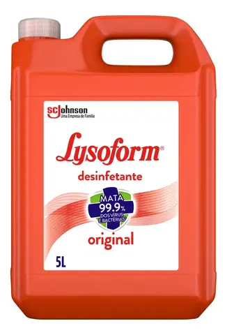 Desinfetante 5L Lysoform Líquido Original Desinfetante Casa para Limpeza Pesada