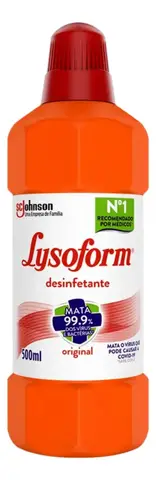 Desinfetante Lysoform Líquido Original Limpeza Pesada e Eficiente 500ml