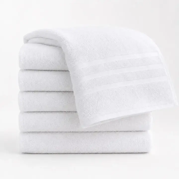 Kit 10 Toalhas de Rosto Zoom Soft Branco 70x40cm Algodão Salão Academia