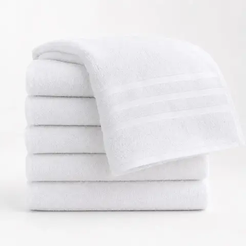 Kit 10 Toalhas de Rosto Zoom Soft Branco 70x40cm Algodão Salão Academia