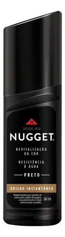Polidor de Sapato Líquido Preto Nugget Frasco 60ml